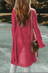 Open Front Pointelle Cardigan